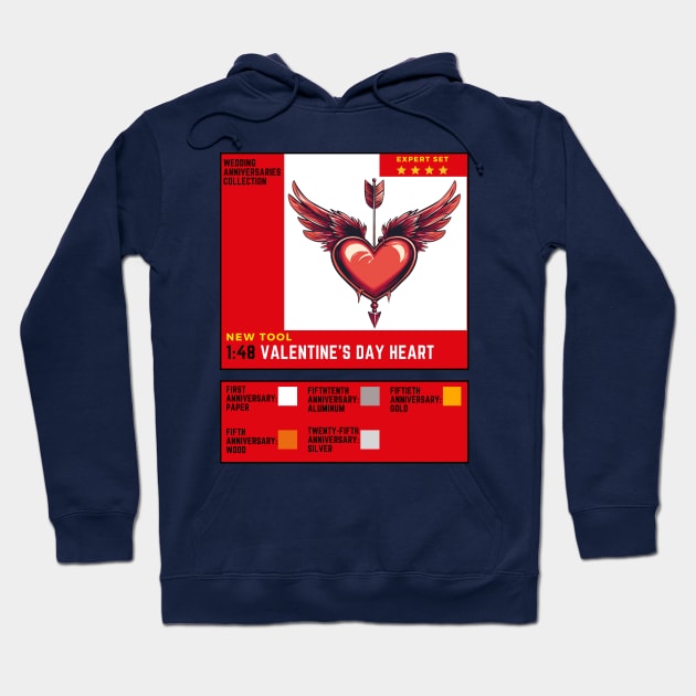 Plastic Sprue scale model valentine's day unboxing Hoodie by GraphGeek